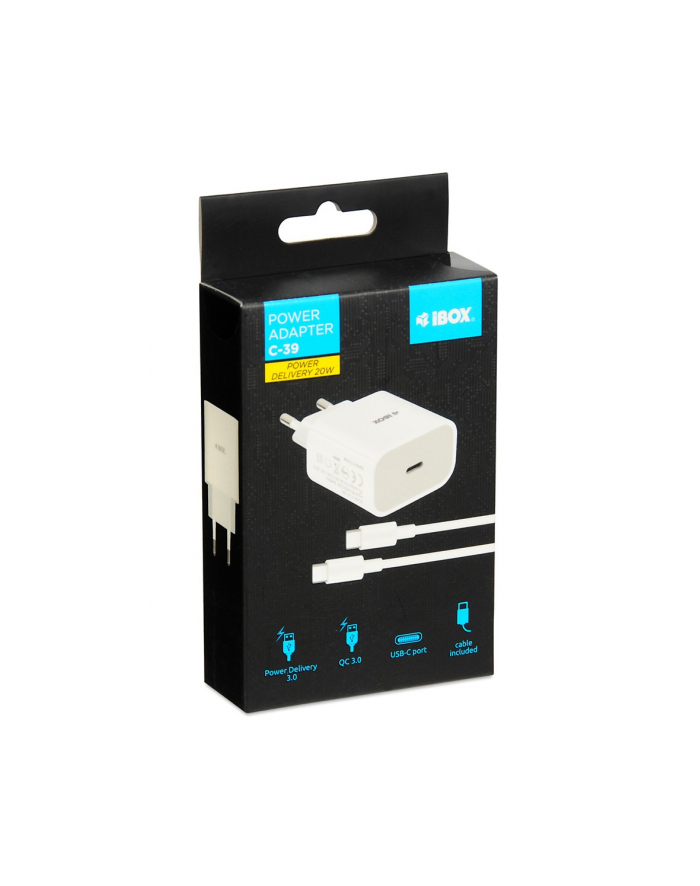 IBOX C-39 Universal charger PD20W USB-C USB-C cable główny