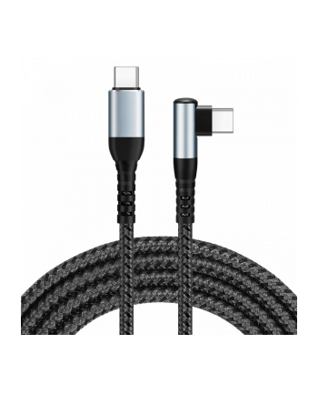 IBOX USB-C Cable 100W 2m Black 90-degree connector