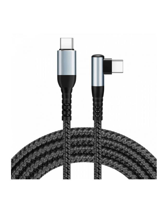 IBOX USB-C Cable 100W 2m Black 90-degree connector główny