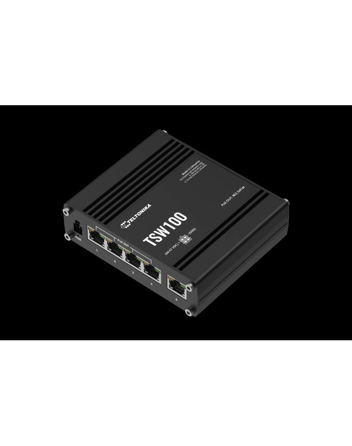 Teltonika TSW100 Switch PoE 5x Gigabit Ethernet główny
