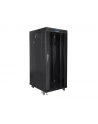 Szafa instalacyjna stojąca 19'' 27U 800x1200 Drzwi Szklane czarna Lanberg (flat pack) LCD - nr 10
