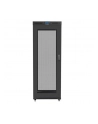 Szafa instalacyjna stojąca 19'' 27U 800x1200 Drzwi Perforowane czarna Lanberg (flat pack) LCD - nr 5