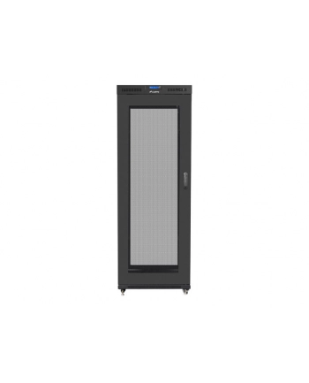 Szafa instalacyjna stojąca 19'' 27U 800x1200 Drzwi Perforowane czarna Lanberg (flat pack) LCD nr 2