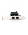 digitus Karta sieciowa przewodowa PCI Express 2x RJ45 Gigabit 10/100/1000Mbps Low Profile - nr 36