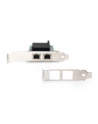 digitus Karta sieciowa przewodowa PCI Express 2x RJ45 Gigabit 10/100/1000Mbps Low Profile - nr 52