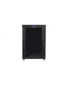 Szafa instalacyjna stojąca 19'' 22U 800x1000 czarna drzwi szklane LCD Lanberg (flat pack) V2 - nr 8