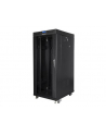 Szafa instalacyjna stojąca 19'' 27U 800x1200 Drzwi Szklane czarna Lanberg (flat pack) LCD - nr 13