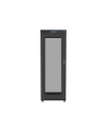 Szafa instalacyjna stojąca 19'' 27U 800x1200 Drzwi Perforowane czarna Lanberg (flat pack) LCD - nr 16