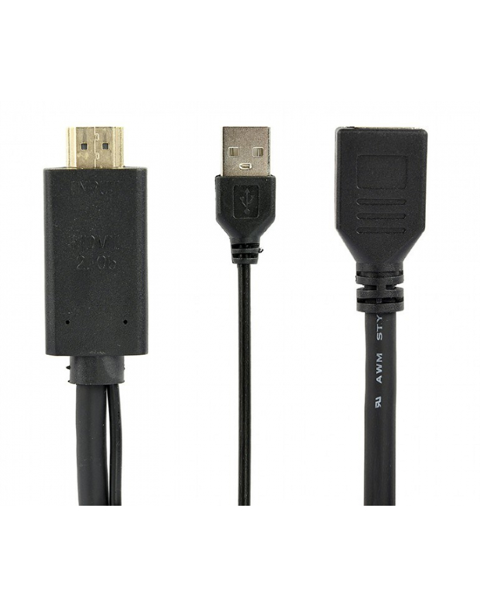I/O ADAPTER HDMI TO DP/BLACK A-HDMIM-DPF-01 GEMBIRD główny