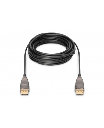 no name Kabel DP/DP M/M czarny 15m DisplayPort 14 Hybrydowy  AOC 8K 60Hz UHD