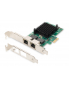 digitus Karta sieciowa przewodowa PCI Express 2x RJ45 Gigabit 10/100/1000Mbps Low Profile - nr 1