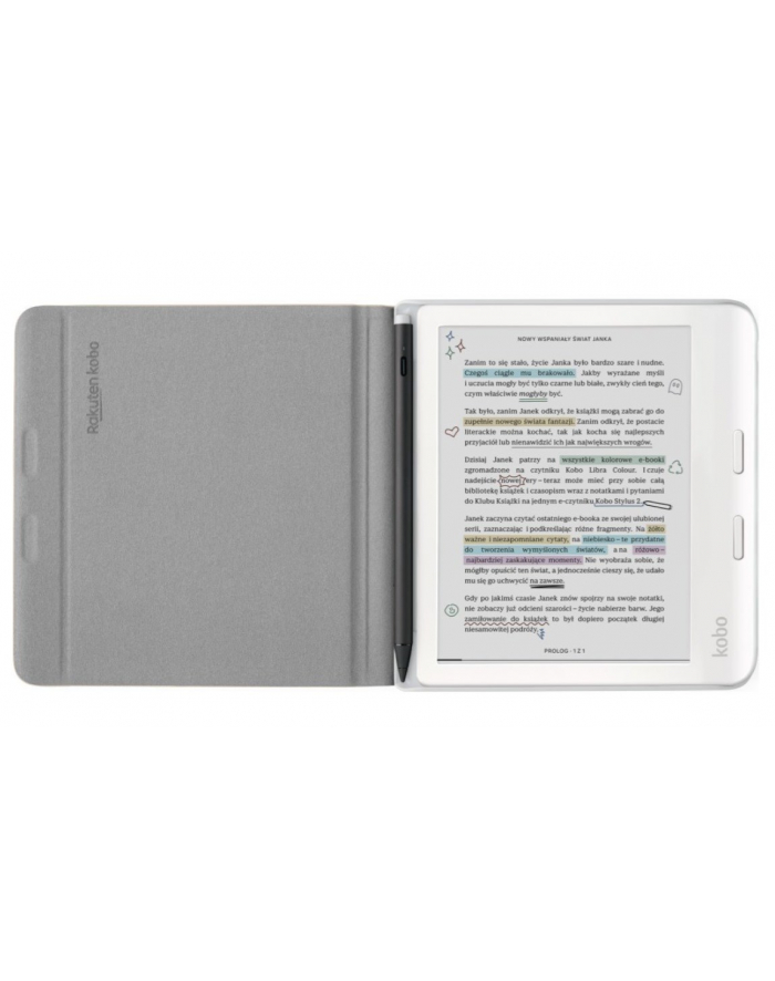 Etui Kobo Libra Colour Notebook SleepCover Case Sand Beige główny