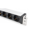 no name Listwa zasilająca PDU 19''; Rack, 6x unischuko, 20m, 1x wtyk unischuko, 16A, zab przepięciowe+filtr - nr 5
