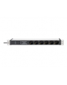 no name Listwa zasilająca PDU 19''; Rack, 6x unischuko, 20m, 1x wtyk unischuko, 16A, zab przepięciowe+filtr - nr 7