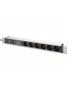 no name Listwa zasilająca PDU 19''; Rack, 6x unischuko, 20m, 1x wtyk unischuko, 16A, zab przepięciowe+filtr - nr 8