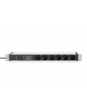 no name Listwa zasilająca PDU 19''; Rack, 6x unischuko, 20m, 1x wtyk unischuko, 16A, zab przepięciowe+filtr - nr 9