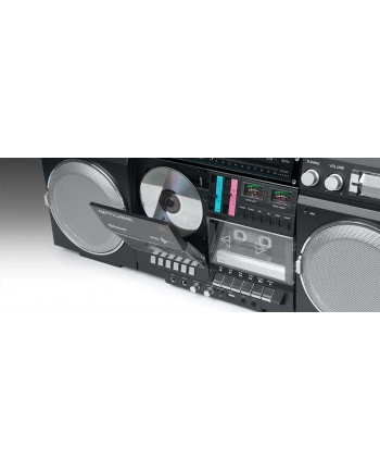 no name Muza | M-380 GB | Przenośny radioodtwarzacz kasetowy CD z radiem Bluetooth | Wejście AUX | Czarny | Łączność Bluetooth nr 1