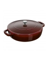 no name Głęboka patelnia do duszenia z pokrywką Staub - 28 cm, Grenadynowy - nr 2