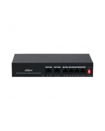 Switch niezarządzalny Dahua PFS3006-4ET-36 6x10/100Mbps (4x PoE 36W) nr 1