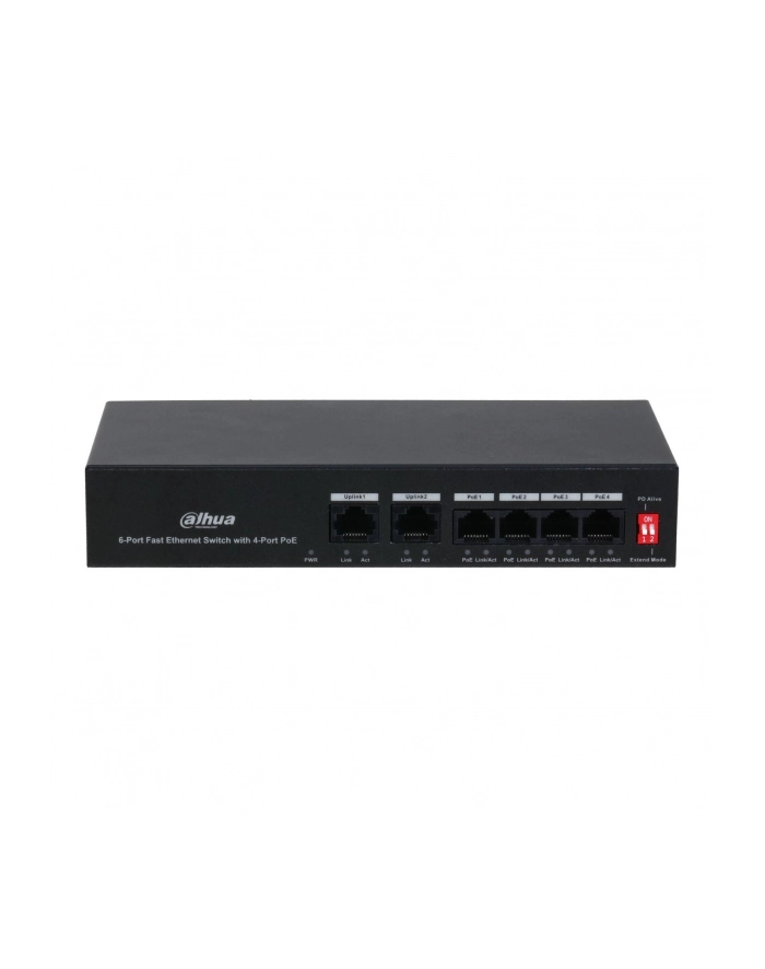 Switch niezarządzalny Dahua PFS3006-4ET-36 6x10/100Mbps (4x PoE 36W) główny