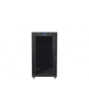 Szafa instalacyjna stojąca 19'' 22U 600x800 czarna drzwi szklane Lanberg (flat pack) - nr 4