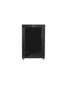 Szafa instalacyjna stojąca 19'' 22U 800x1000 czarna drzwi szklane LCD Lanberg (flat pack) V2 - nr 4