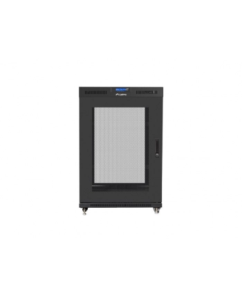 Szafa instalacyjna stojąca 19'' 22U 800x1000 czarna drzwi Perforowane LCD Lanberg (flat pack) V2 nr 2