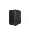 Szafa instalacyjna stojąca 19'' 22U 800x1000 czarna drzwi Perforowane LCD Lanberg (flat pack) V2 - nr 7
