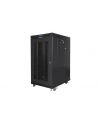 Szafa instalacyjna stojąca 19'' 22U 800x1000 czarna drzwi Perforowane LCD Lanberg (flat pack) V2 - nr 8