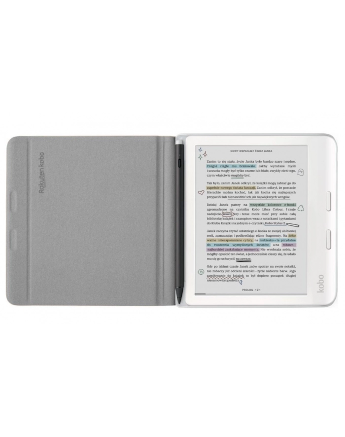 Etui Kobo Libra Colour Notebook SleepCover Case Sand Beige główny