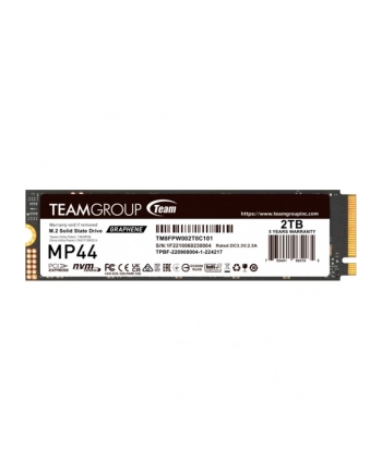 Dysk SSD Team Group MP44 2TB M.2 PCIe NVMe Gen4 x4 2280 (7400/7000) nr 2