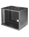 Szafa wisząca jednosekcyjna DIGITUS 19'' 9U, SOHO PRO 460 x 540 x 400 mm, drzwi szyba, czarny, niezmontowana, 60kg - nr 20
