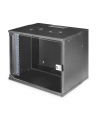 Szafa wisząca jednosekcyjna DIGITUS 19'' 9U, SOHO PRO 460 x 540 x 400 mm, drzwi szyba, czarny, niezmontowana, 60kg - nr 27