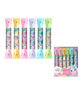 Flamastry pachnące dwustronne 6 szt Candy Pens Sweet Dreams KL11615 Kids Euroswan