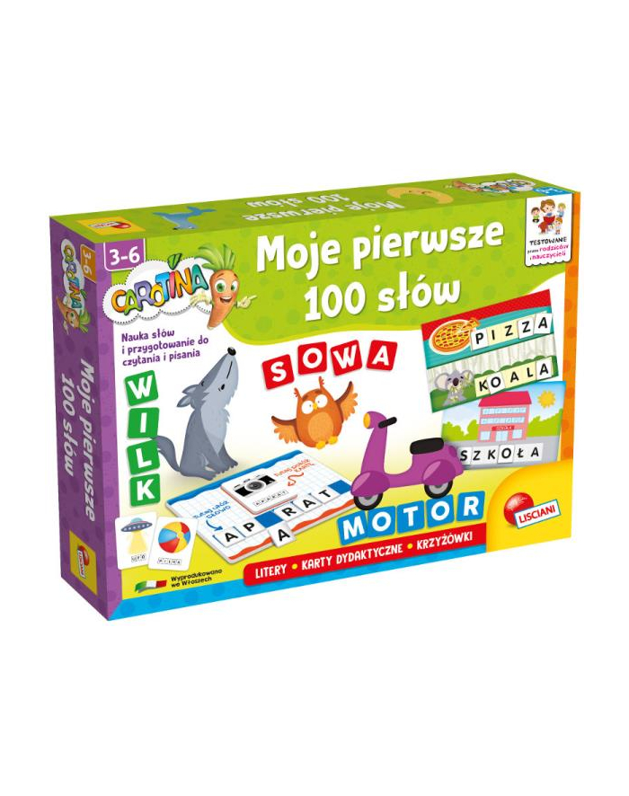 lisciani giochi Caczerwonyina Moje pierwsze 100 słów 100453 LISCIANI główny