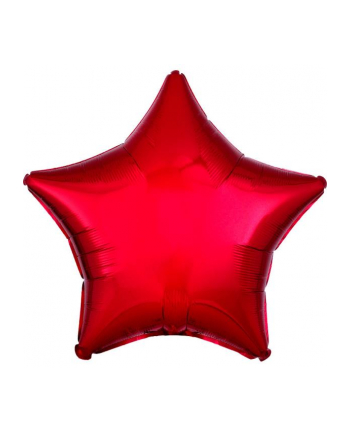 amscan Balon foliowy metalik czerwony gwiazda 48cm 9914085