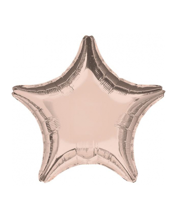 amscan Balon foliowy metalik różowe złoto gwiazda 48cm luzem 9914094-92