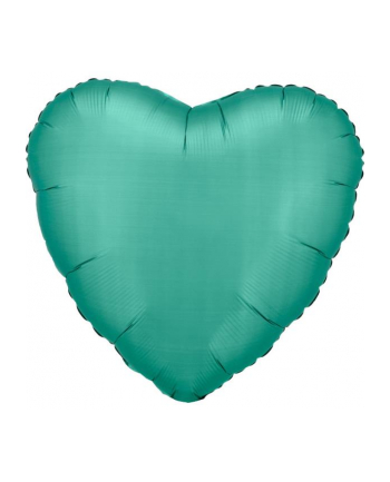 amscan Balon foliowy Lustre Jade Green serce 43cm 9914105