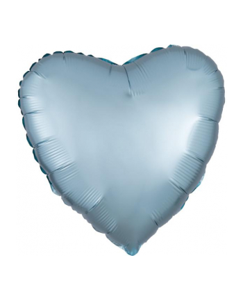 amscan Balon foliowy Lustre Pastel niebieski serce 43cm 9914117