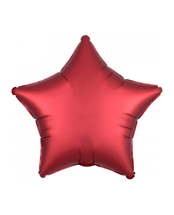 amscan Balon foliowy Lustre Dark czerwony gwiazda 48cm 9914136