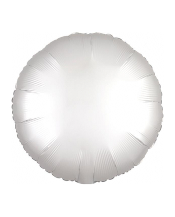 amscan Balon foliowy Lustre biały okrągły 43cm 9914140
