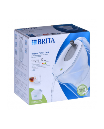 brita Dzbanek filtrujący 3,6l Style XL Maxtra Pro Pure Performance                  szary