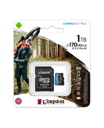 kingston Karta microSD 1TB Canvas Go Plus 170/90MB/s Adapter