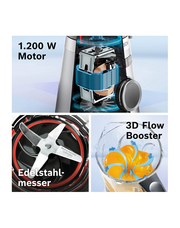 Bosch VitaPower MMB6382MN, blender (stainless steel/Kolor: CZARNY) główny