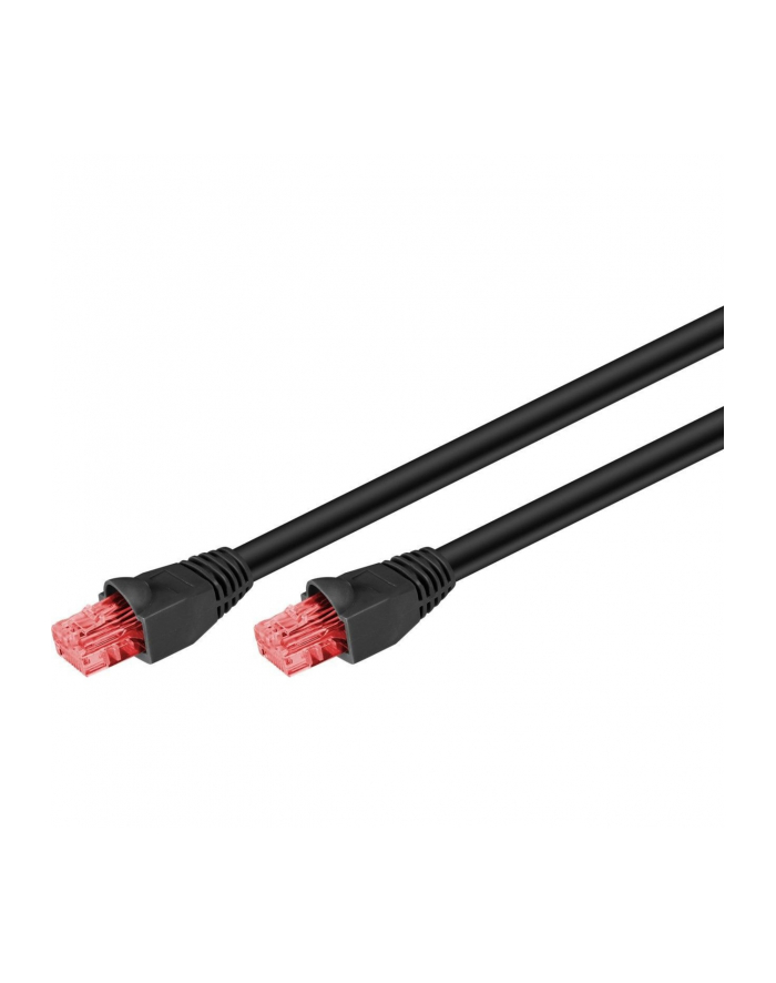 goobay CAT.6 outdoor patch cable U/UTP (Kolor: CZARNY, 10 meters) główny