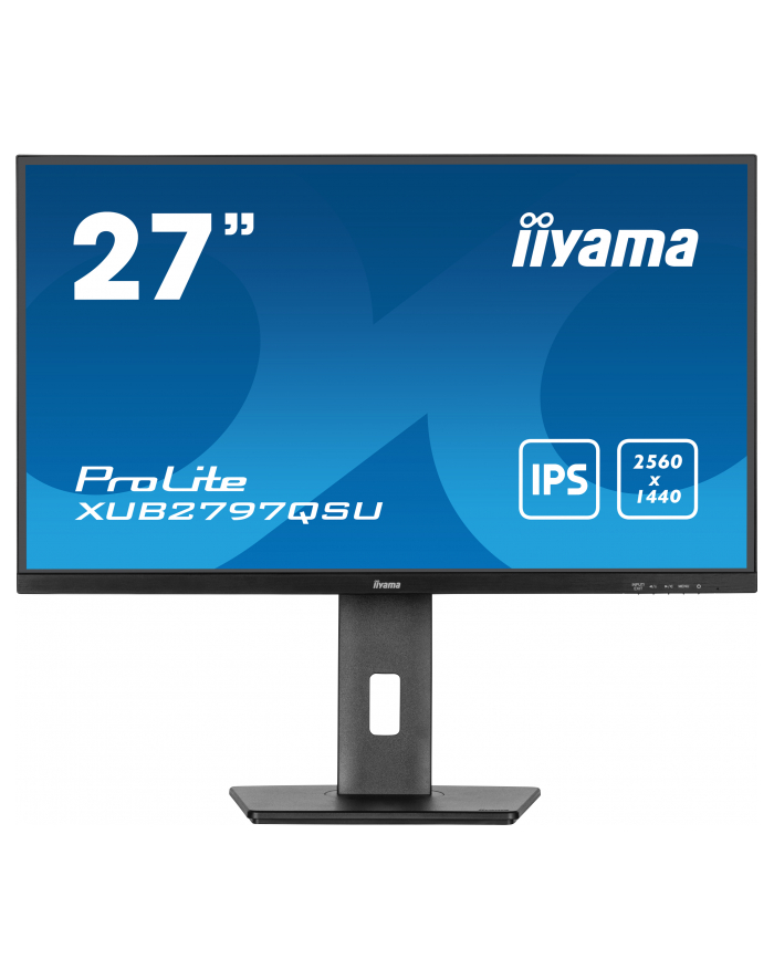 iiyama Monitor 27 cali XUB2797QSU-B1 IPS,HDMI,DP,100Hz,QHD,HAS(150mm),1ms,   2xUSB(3.2),2x2W,ADAPTIVE SYNC,FlickerFree główny