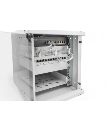 DIGITUS 10inch 6U wall mounting cabinet SOHO PRO 325 x 315 x 300mm grey