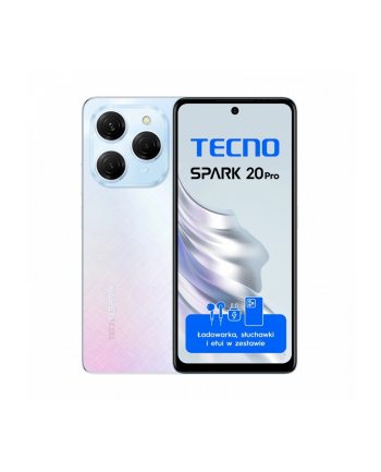 tecno Smartfon Spark 20 PRO KJ6 256+8 Frosty Ivory