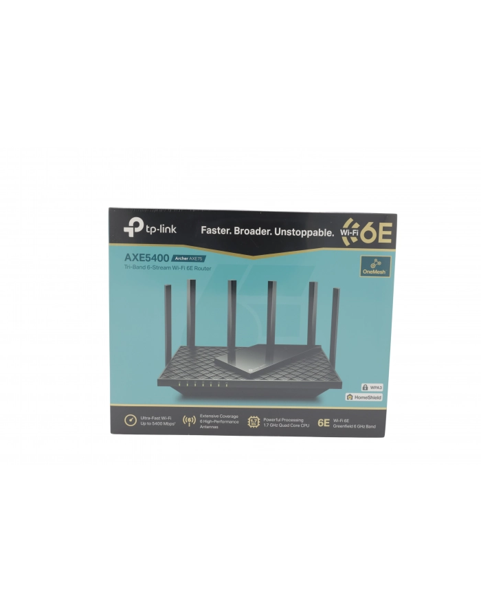 tp-link Router Archer AXE75 Router WiFi 6E AX5400 główny