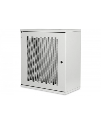 DIGITUS 12U wall mounting cabinet SOHO unmounted 595x540x400mm perforated front door grey color grey RAL 7035 nr 1